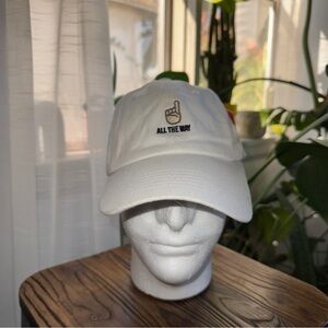 PRELOVED • HATS AND CAPS White "All the Way Up" baseball Dad cap #streetwear